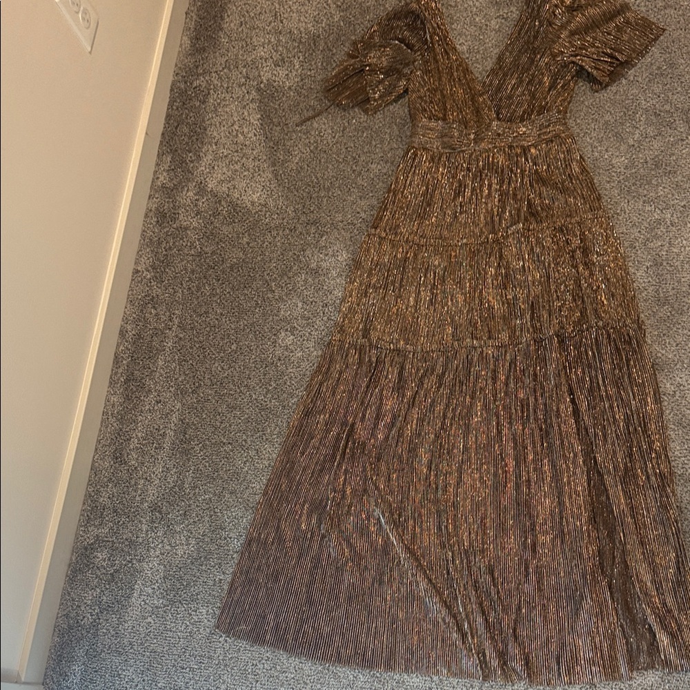 Stunning Metallic Maxi Dress